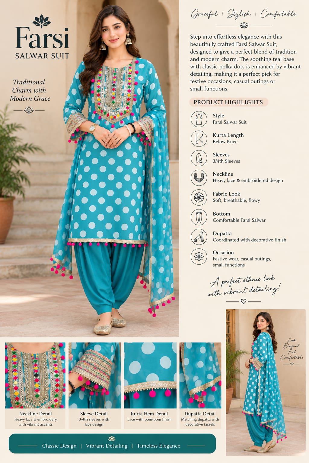 Premium farsi salwar set